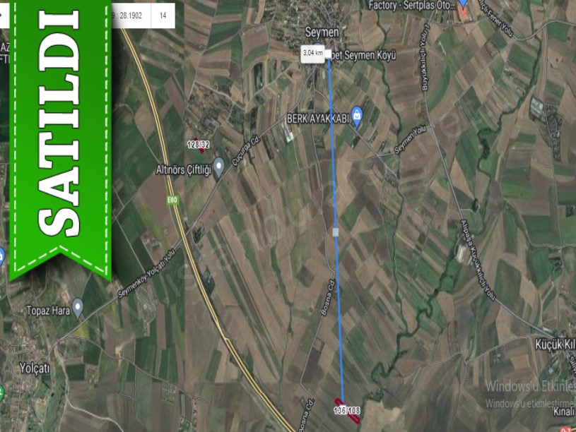 Silivri Seymende Satılık Arsa , 702 m2 Çaplı Resmi Yolu Var