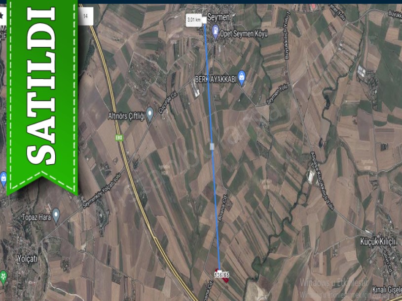 Silivri Seymende Satılık Arsa , 485 m2 Resmi Yolu Var
