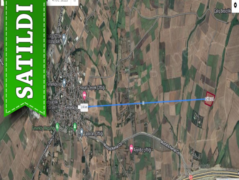 Silivri Fenerköyde Satılık Arsa , 335 M2 Çaplı Yolu Var