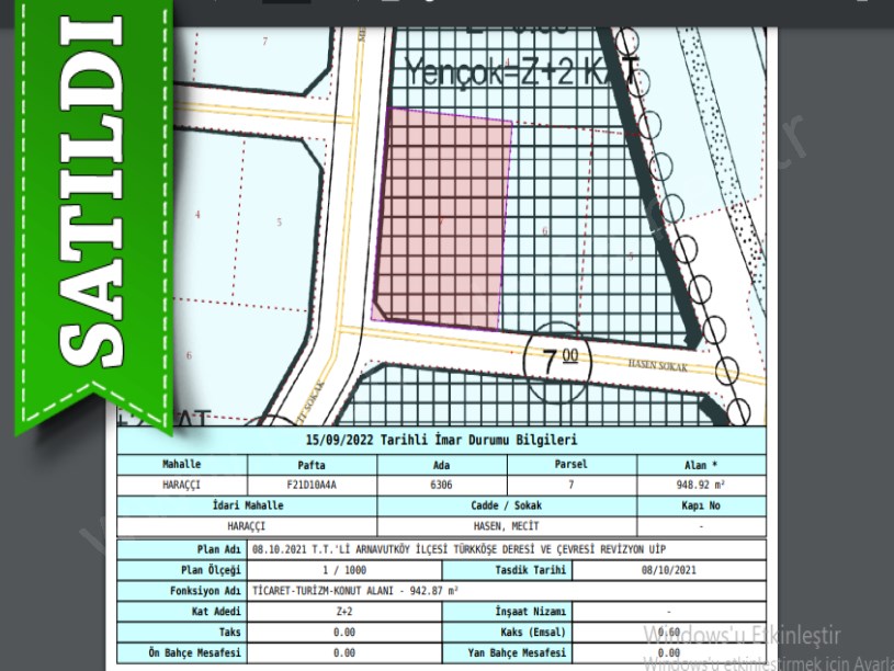 Arnavutköy Haraççıda Satılık Arsa , 116 M2 Fabrikalara Yakın