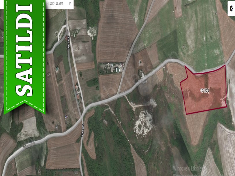 Çatalca Örcünlüde Satılık Tarla ,18,500 M2 Müstakil Yola Cephe