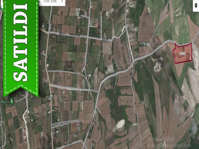 Çatalca Örcünlüde Satılık Tarla ,18,500 M2 Müstakil Yola Cephe