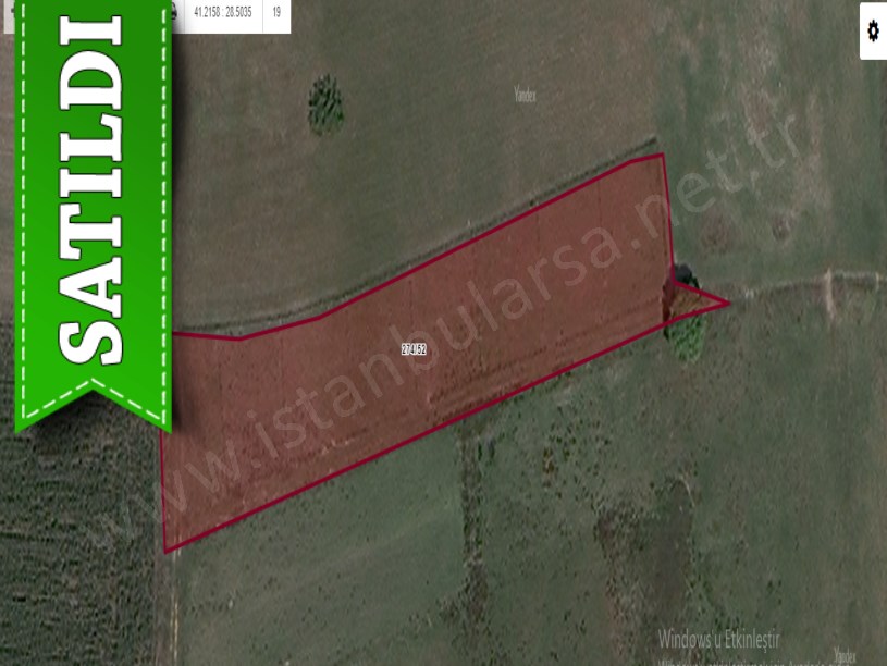 Çatalca Kestanelikte Satılık Arsa , 560 m2 Etrafı Çevrili