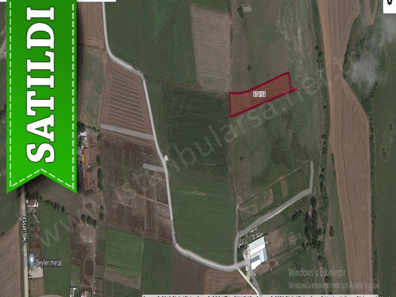 Çatalca Kestanelikte Satılık Arsa , 560 m2 Etrafı Çevrili