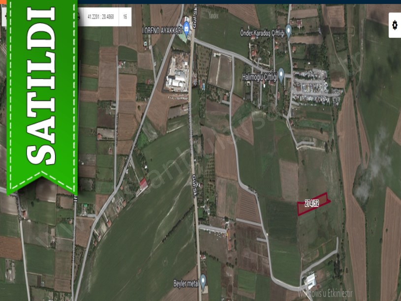 Çatalca Kestanelikte Satılık Arsa , 560 m2 Etrafı Çevrili