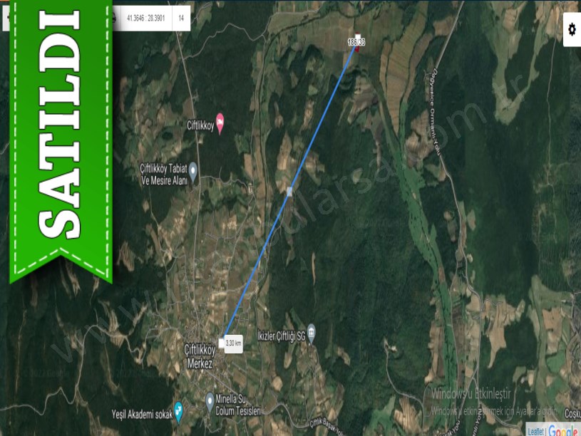Çatalca Çiftlikköyde Satılık Arsa , 600 m2 Çaplı