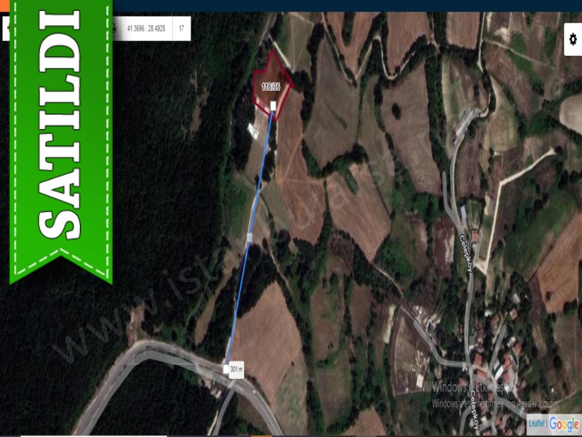 Çatalca Celepköyde Satılık Arsa , 270 m2 Yola Cephe Çaplı