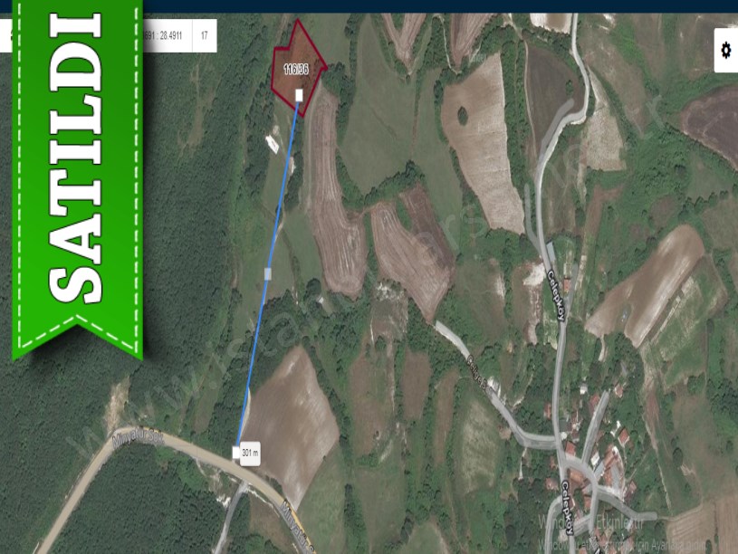 Çatalca Celepköyde Satılık Arsa , 270 m2 Yola Cephe Çaplı