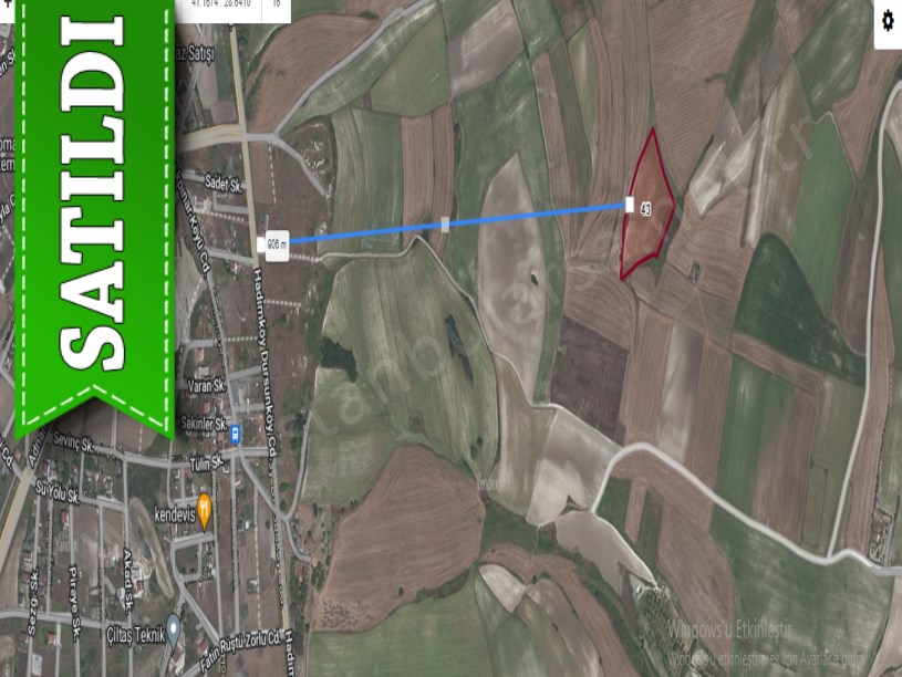 Arnavutköy Sazlıbosnada Satılık Arsa , 386 M2 Caddeye Yakın İmarlı