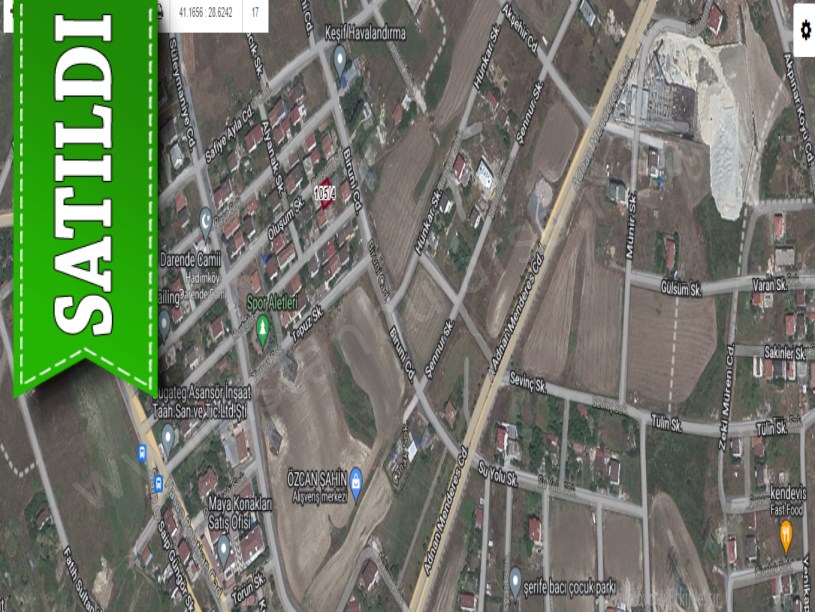 Arnavutköy Hadımköyde Satılık Arsa , 202 m2 Konut İmarlı
