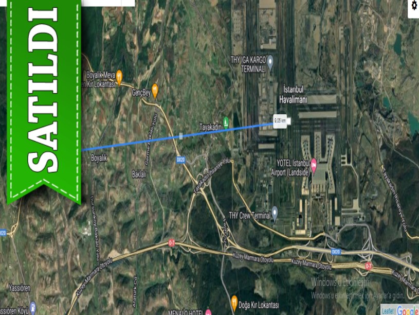 Arnavutköy Boyalıkta Satılık Arsa , 588 m2 Çevrili Yolu var