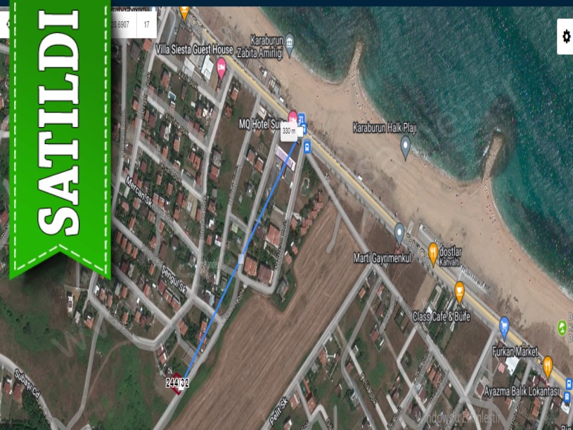 Arnavutköy Karaburunda Satılık Arsa ,  335 M2 Deniz Manzaralı Müstakil