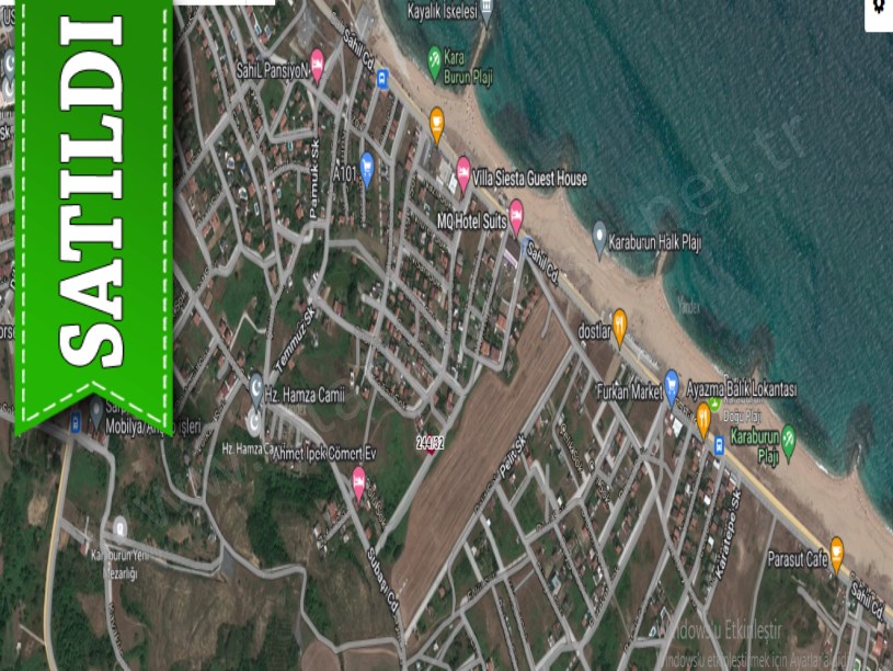 Arnavutköy Karaburunda Satılık Arsa ,  335 M2 Deniz Manzaralı Müstakil