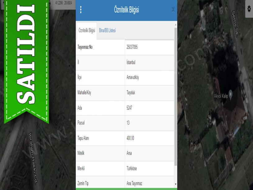 Arnavutköy Taşolukta Satılık Arsa , 400 M2 Konut İmarlı