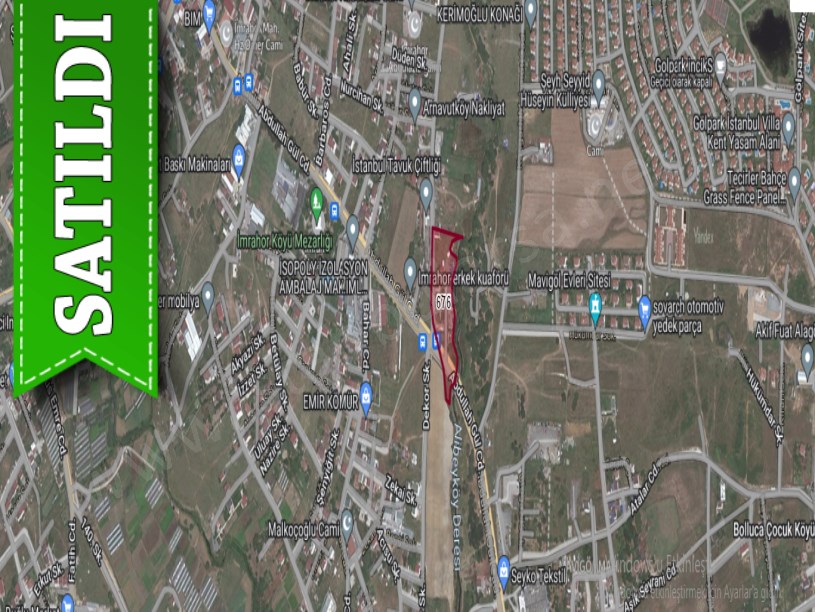 Arnavutköy İmrahorda Satılık Arsa , 197 M2 Cadde Cephe İçinde Gecekondu Var
