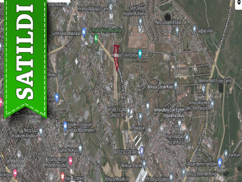 Arnavutköy İmrahorda Satılık Arsa , 197 M2 Cadde Cephe İçinde Gecekondu Var