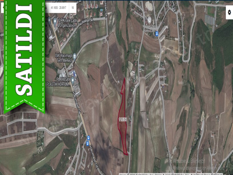 Arnavutköy Hacımaşlıda Satılık Arsa , 942 M2 Evlere Yola Yakın Hisseli