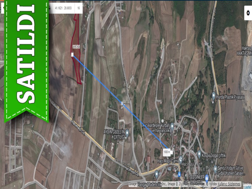Arnavutköy Hacımaşlıda Satılık Arsa , 942 M2 Evlere Yola Yakın Hisseli