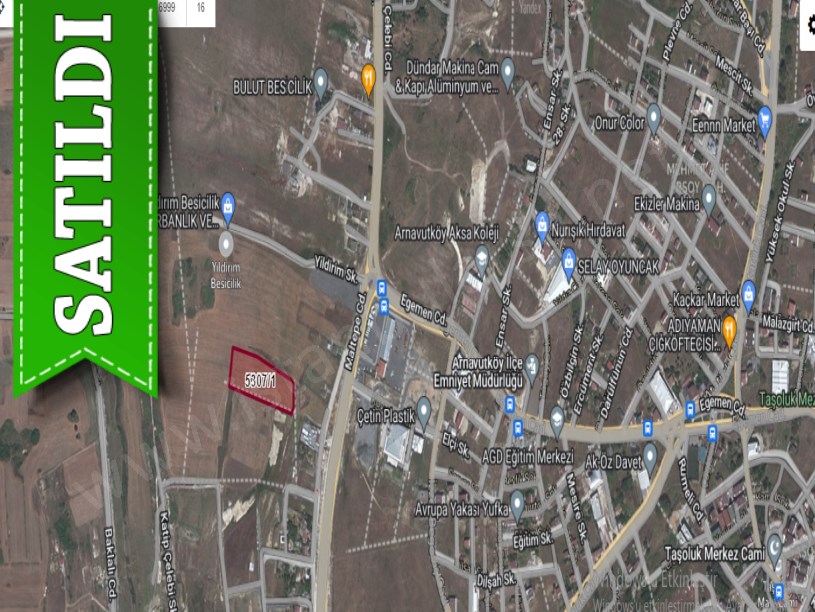 Arnavutköy Haraççıda Satılık Arsa , 103 m2 Hisseli İmarlı