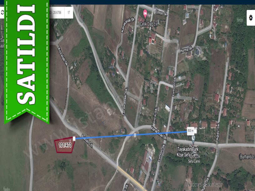 Arnavutköy Tayakadında Satılık Arsa , 190 m2 Caddeye Yakın Hisseli
