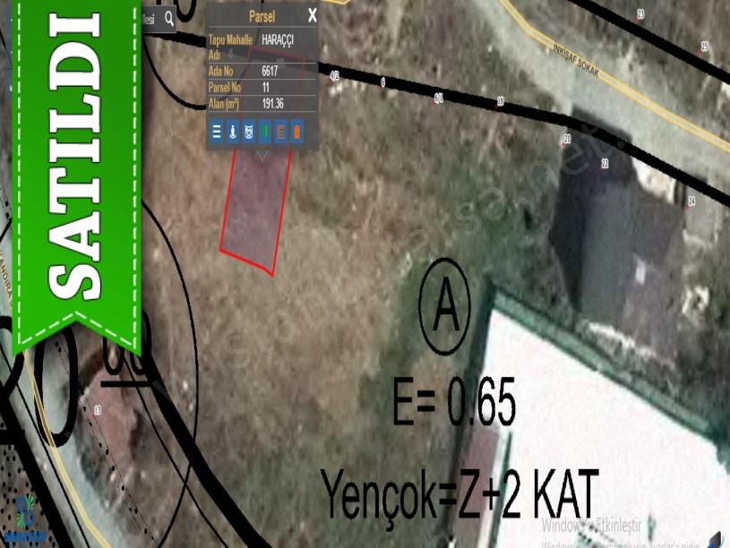 Arnavutköy Haraççıda Satılık Arsa , 191 m2 Evlerin Yakını Yolu Var