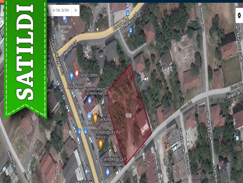 Arnavutköy Haraççıda Satılık Arsa , 154 M2 Hisseli