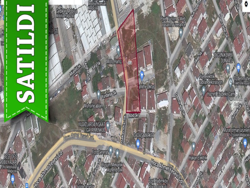 Arnavutköy Merkezde Satılık Arsa , 304 m2 İmarlı Hisseli