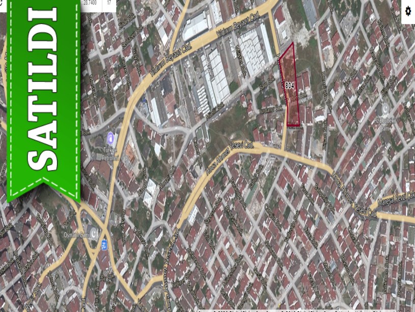 Arnavutköy Merkezde Satılık Arsa , 304 m2 İmarlı Hisseli