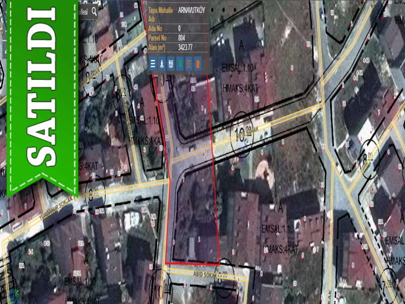Arnavutköy Merkezde Satılık Arsa , 304 m2 İmarlı Hisseli