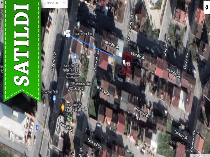 Arnavutköy Çardaktepede Satılık Arsa , 133 M2 Müstakil İmarlı