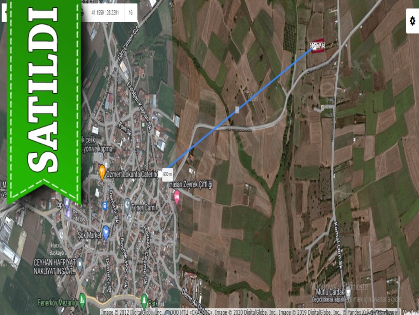 Çatalca Belgratta Satılık Arsa , 516 M2 Çevrili Yolu Var