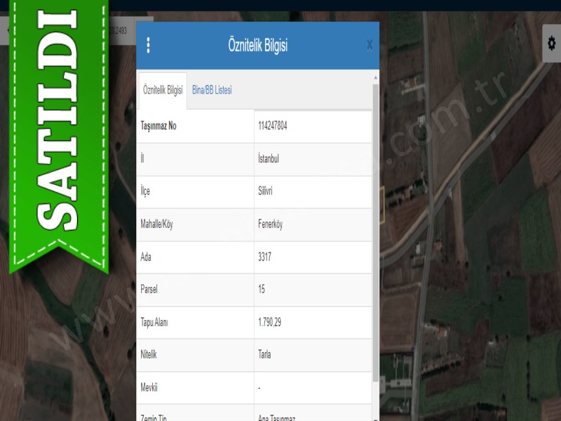 Silivri Fenerköyde Satılık Arsa , 720 m2 Çevrili Yolu Var