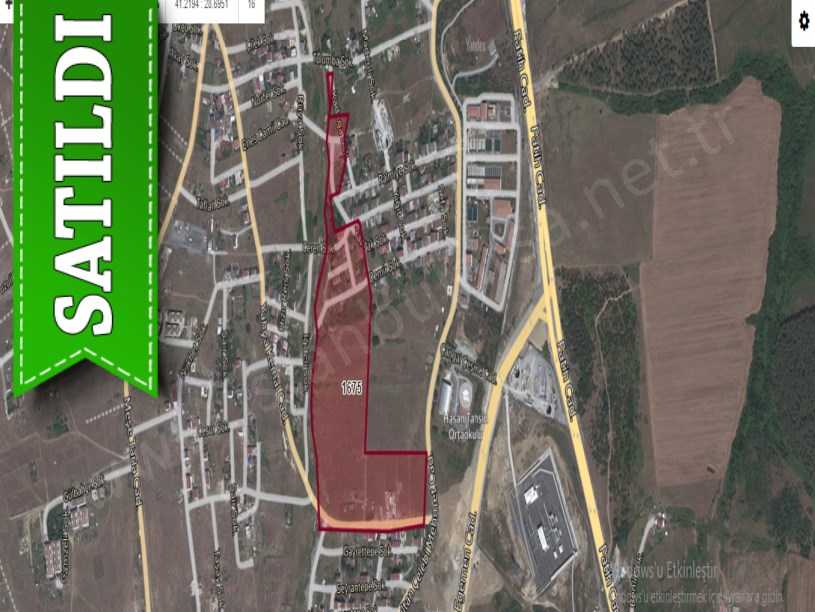 Arnavutköy Taşolukta Satılık Arsa , 270 m2 Cadde Cephe Çevrili