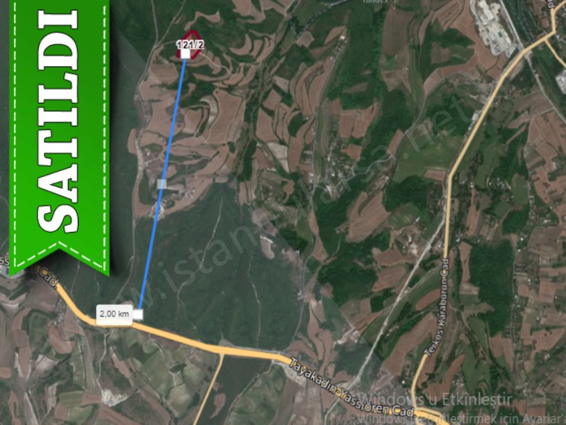 Arnavutköy Boyalıkta Satılık Arsa , 2,041 M2 Çaplı Çevrili Manzaralı