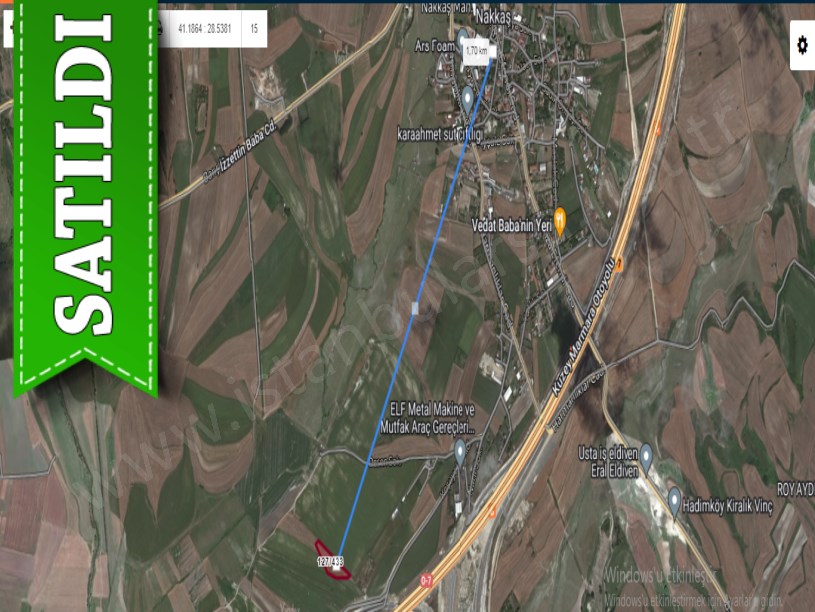 Çatalca Nakkaşta  Satılık  Arsa , 237 M2 Hisseli