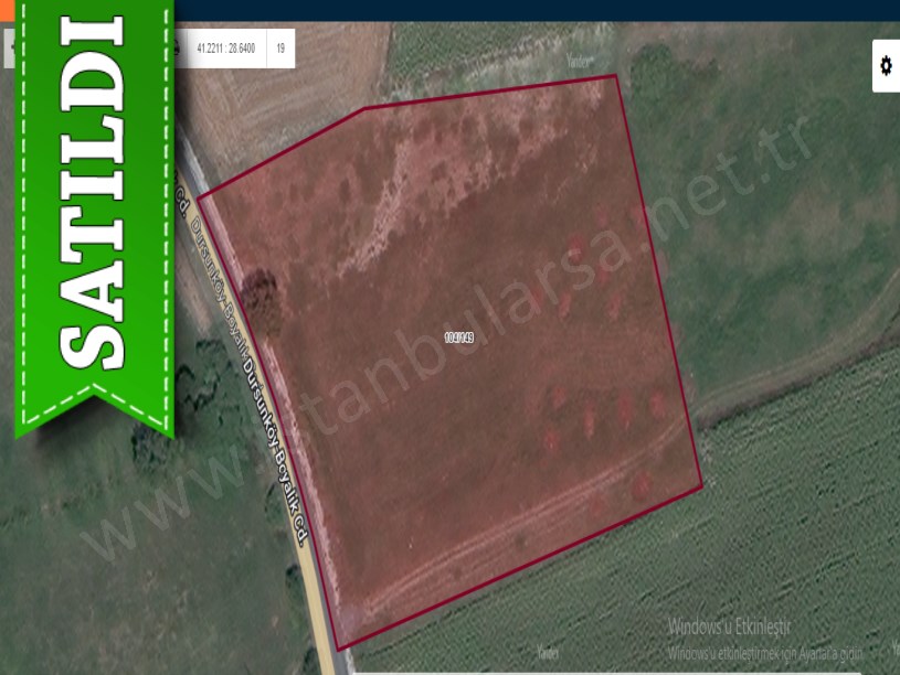 Arnavutköy Dursunköyde Satılık Arsa , 337 M2 Cadde Cephe