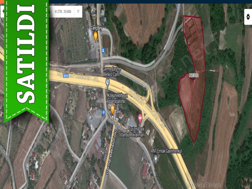 Arnavutköy Baklalıda Satılık Arsa , 197 M2 Yolu Var 