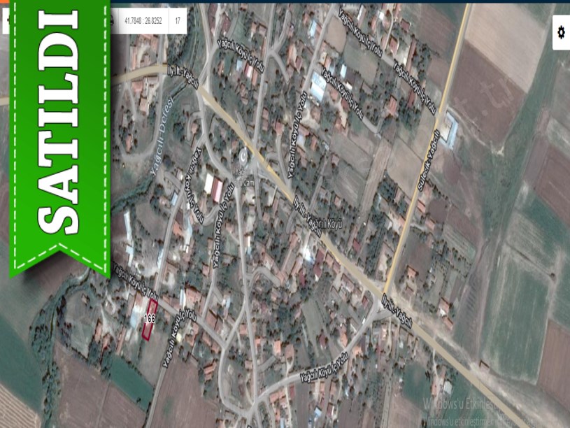 Edirne Süloğlu Yağcılı Köyünde Satılık Arsa , 491 m2 Asfalt Cephe Köyiçi