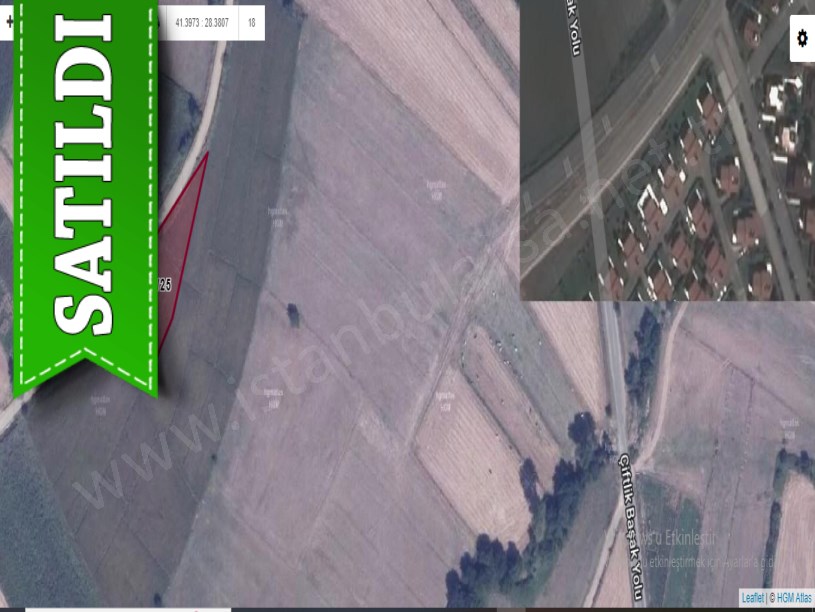 Çatalca Karacaköyde Satılık Arsa , 500 m2 Yolu Var