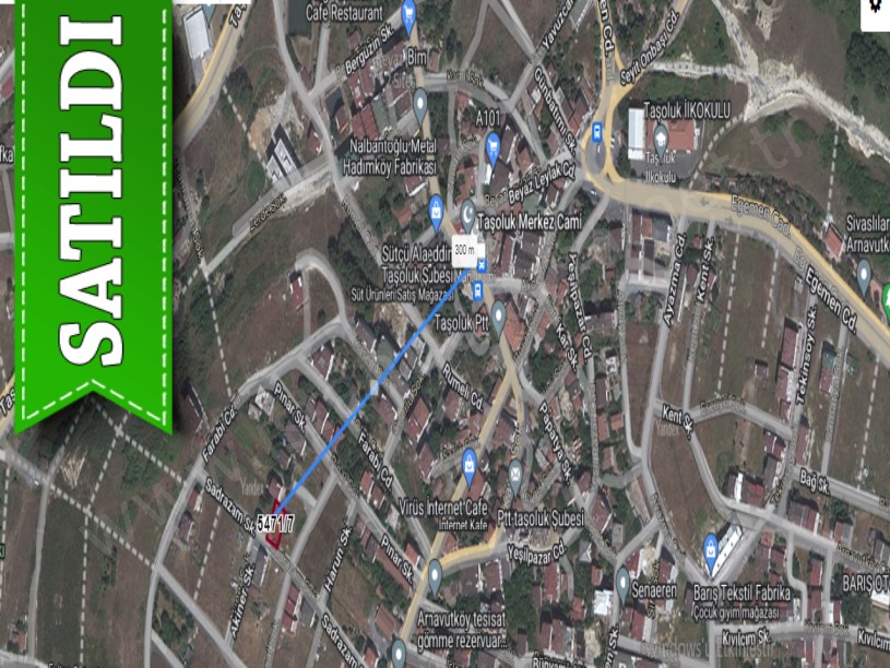 Arnavutköy Taşolukta Satılık Arsa , 317 M2 Müstakil İmarlı