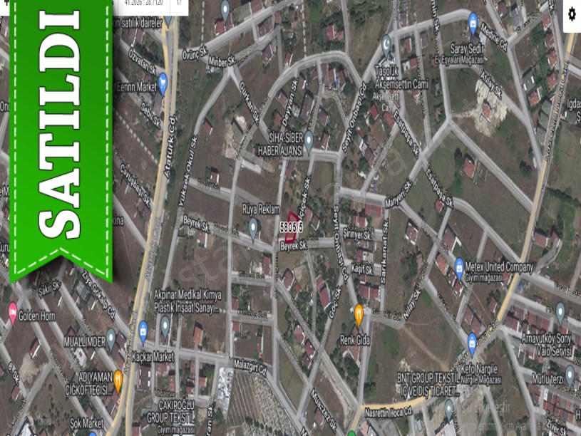 Arnavutköy Taşolukta Satılık Arsa , 430 M2 Köşebaşı İmarlı