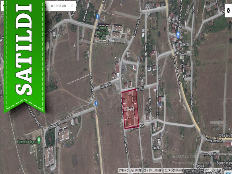 Arnavutköy Taşolukta Satılık Arsa , 159 M2 Cadde Yakını Hisseli