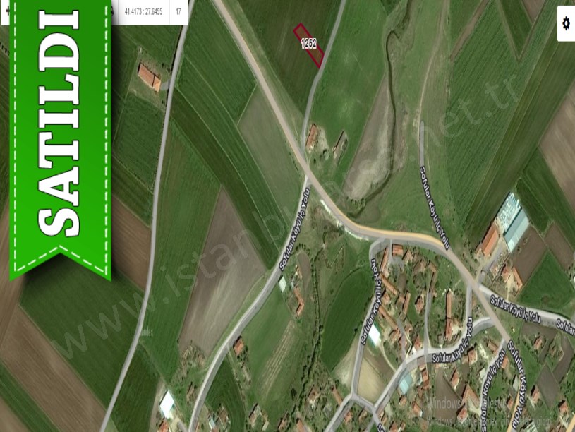 Tekirdağ Saray Sofularda Satılık Arsa , 878 m2 Köy Dibinde İmarlı