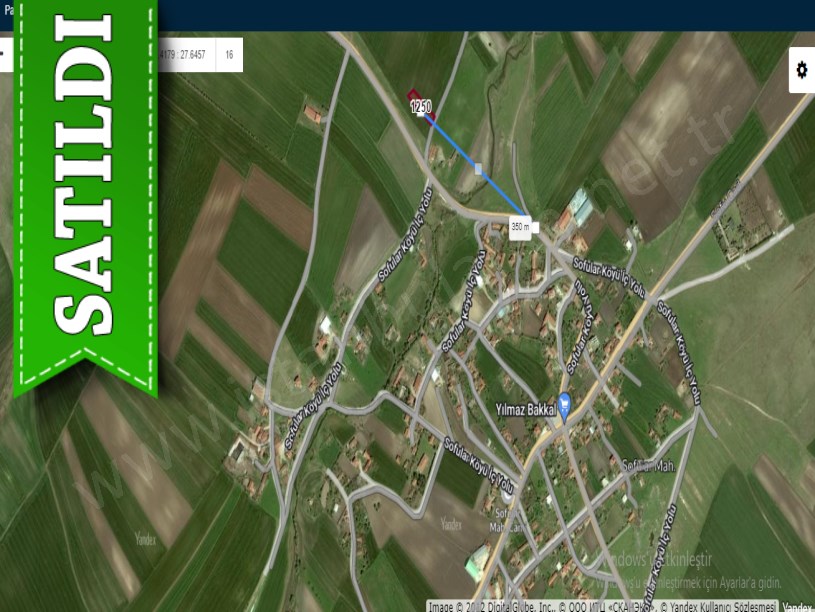 Tekirdağ Saray Sofularda Satılık Arsa , 1,108 m2 Yola Yakın Merkezde