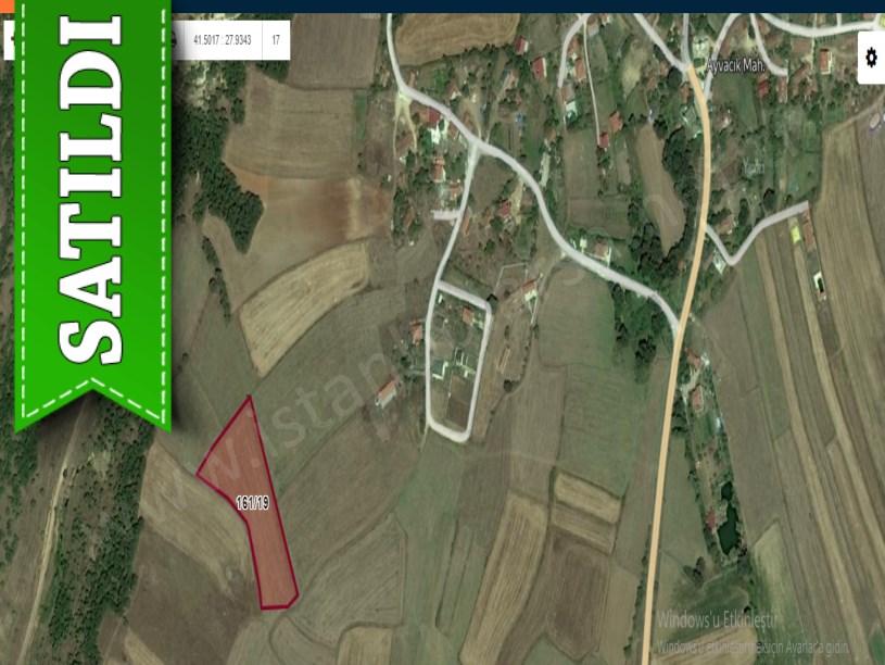 Tekirdağ Saray Ayvacıkta Satılık Tarla , 6,980 m2 İmariçi Tek Tapu