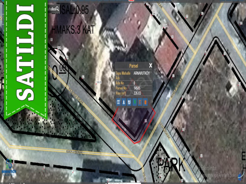 Arnavutköy Mustafa Kemalpaşa Mah Satılık Arsa , 226 m2 Köşe Başı 