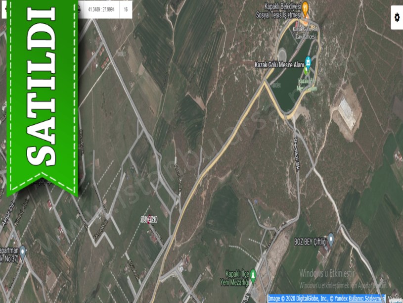 Tekirdağ  Kapaklıda Satılık Arsa , 300 M2 Müstakil Merkezde 
