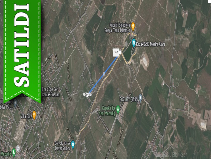 Tekirdağ  Kapaklıda Satılık Arsa , 300 M2 Müstakil Merkezde 