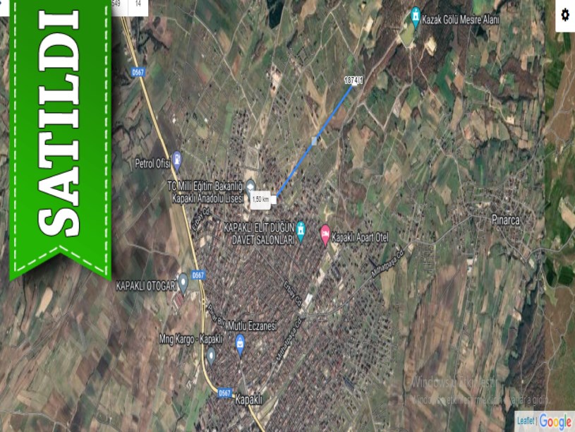 Tekirdağ  Kapaklıda Satılık Arsa , 317 m2 Evlerin Yakını Müstakil