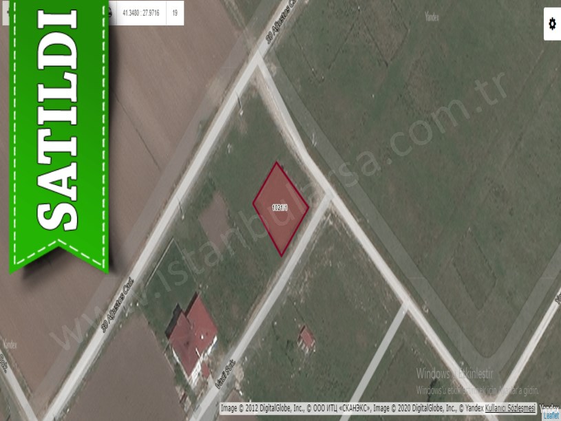 Tekirdağ  Kapaklıda Satılık Arsa , 363 m2 Köşe Başı Caddeye Yakın